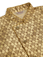 Jompers Men's Woven Design Waistcoat - Golden