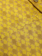 Jompers Men's Woven Design Waistcoat - Mustard