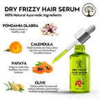 Ivory Natural Dry Frizzy Hair Serum Moisturizes Dry Strands, Detangles Hair
