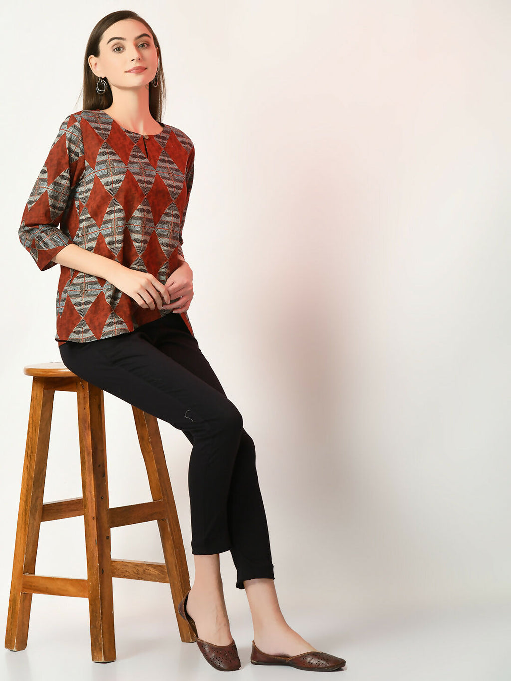 Myshka Women's Multi Printed Top