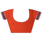 Joban Fashion Orange Banarasi Silk Motifs Inspired By Nature Saree - Distacart