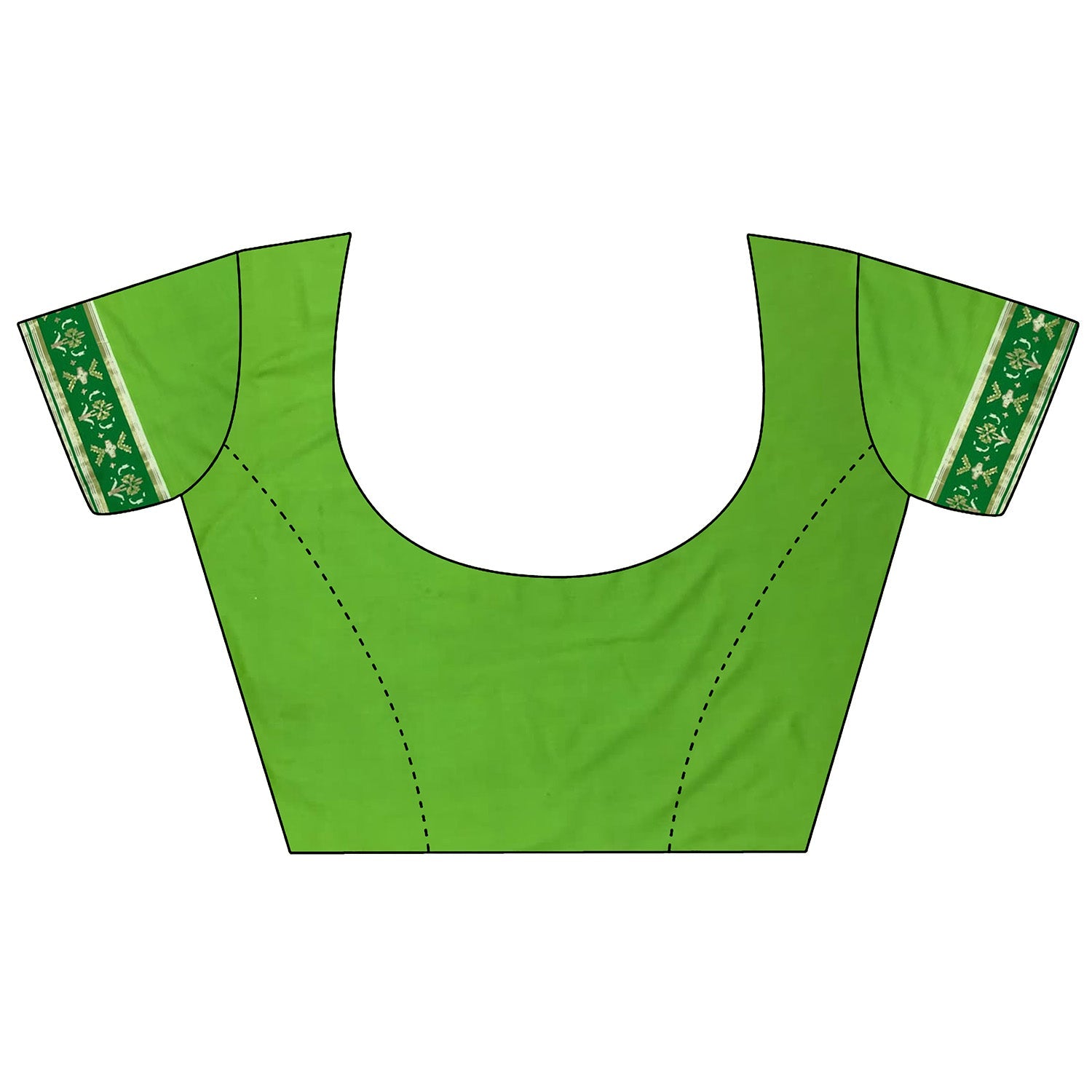 Joban Fashion Pear Green Banarasi Silk Motifs Inspired By Nature Saree - Distacart