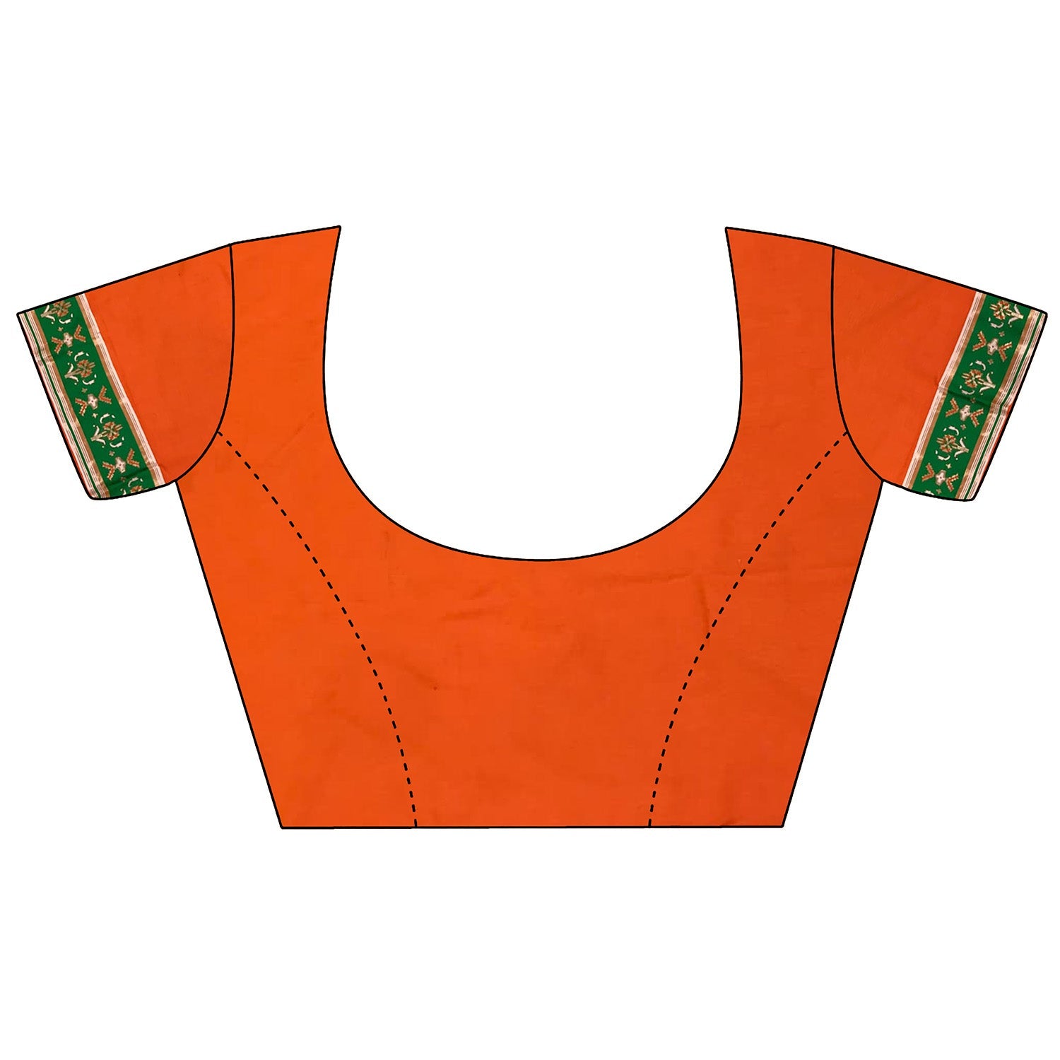Joban Fashion Orange Banarasi Silk Motifs Inspired By Nature Saree - Distacart