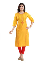 Snehal Creations Cotton Silk Printed Long Kurti With Sequence Highlight - Distacart