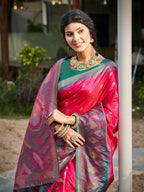 Shree Shyam Fashion Red Soft Silk Saree - Distacart