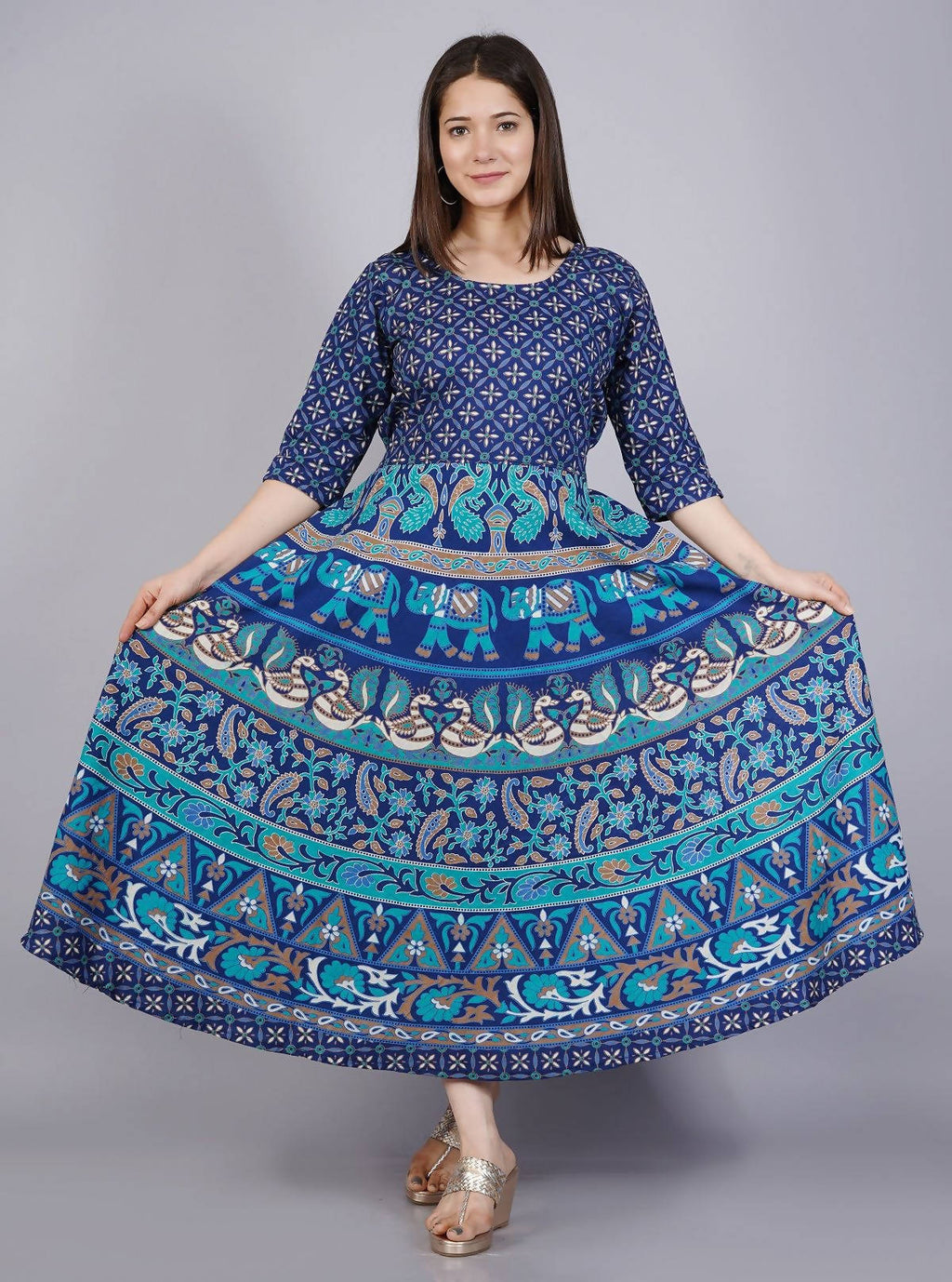 Vamika Multicolor Cotton Printed Party/Casual Wear Kurti (GAM15K)