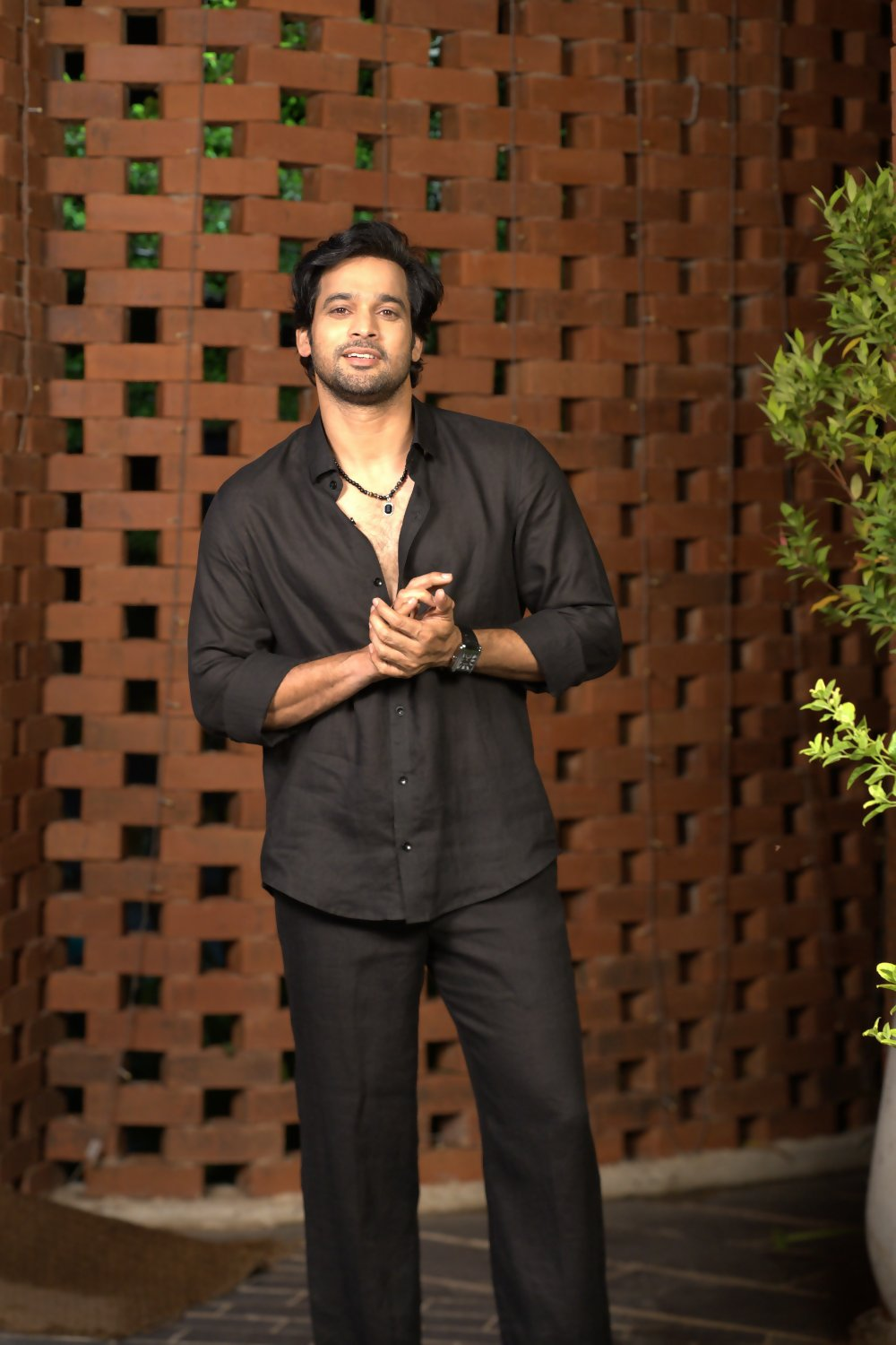Linen Black Summer Breeze Shirt By Hilo Design