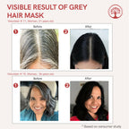 Ivory Natural Grey Mask For Hair - White To Black Hair Naturally For Both Men & Women - Distacart