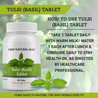 New Natural Way Tulsi (Basil) Tablets - Distacart