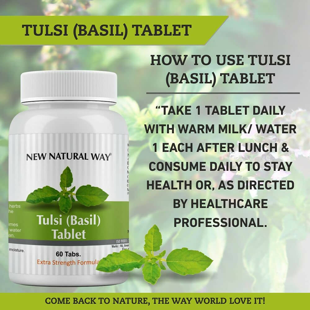 New Natural Way Tulsi (Basil) Tablets - Distacart
