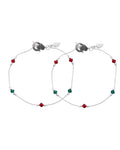 Jewels Nest Elegant Sterling Silver Designer Anklet – Adjustable & Trendy - Distacart