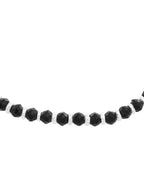 Jewels Nest Elegant Silver-Plated Black Bead Anklet – Traditional & Trendy - Distacart