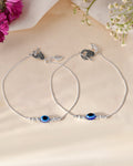 Jewels Nest Oxidized Silver Heart Charm Anklet – Boho & Traditional - Distacart
