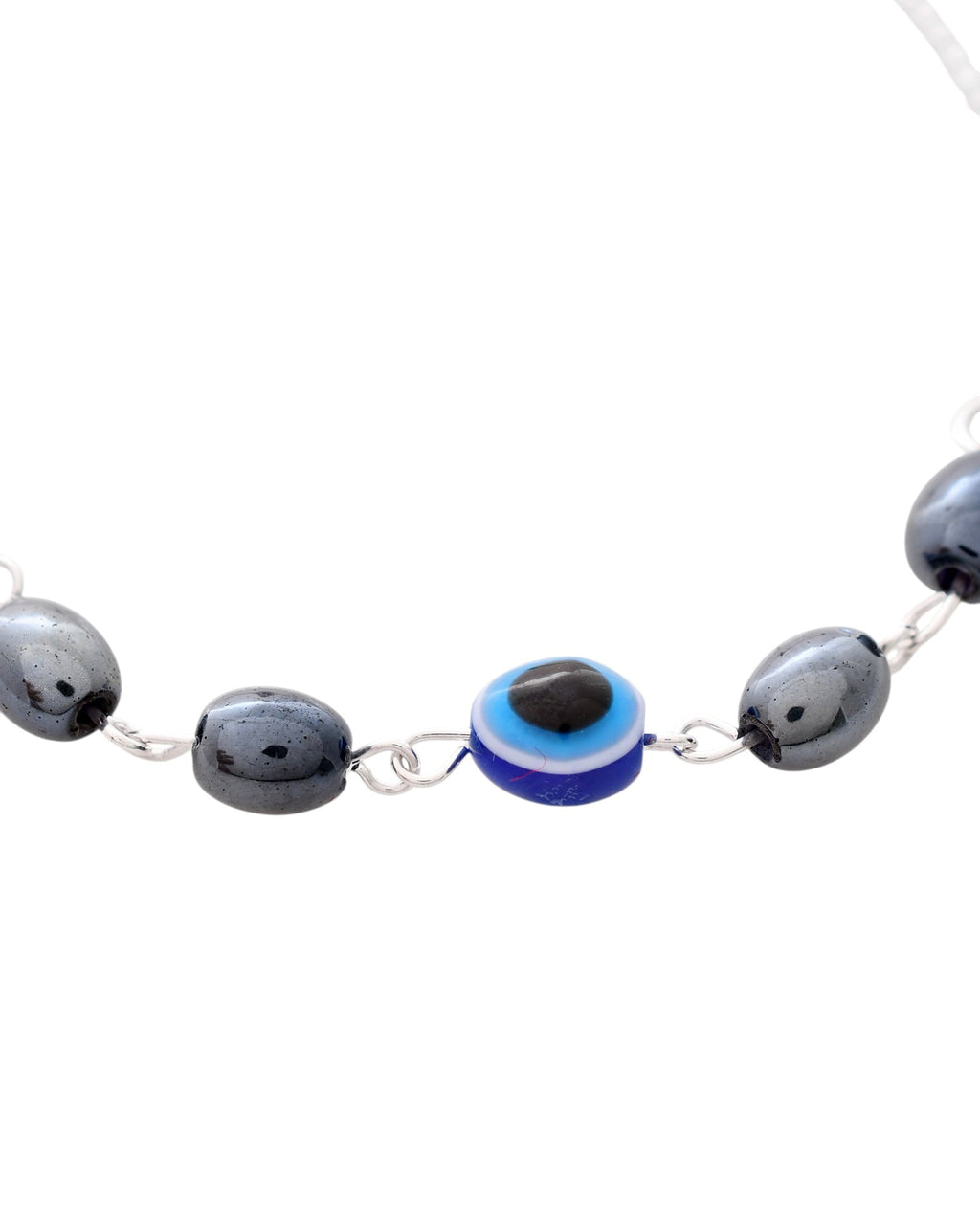 Jewels Nest Stylish Oxidized Silver & Blue Beaded Anklet – Elegant & Trendy - Distacart