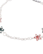 Jewels Nest Elegant Silver-Plated Star Charm Chain Anklet - Distacart