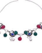 Jewels Nest Stylish Silver-Plated Designer Anklet - Distacart