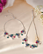 Jewels Nest Stylish Silver-Plated Designer Anklet - Distacart