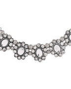 Jewels Nest Handcrafted Oxidized Mirror Choker Jewellery Set
