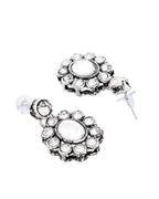 Jewels Nest Handcrafted Oxidized Mirror Choker Jewellery Set
