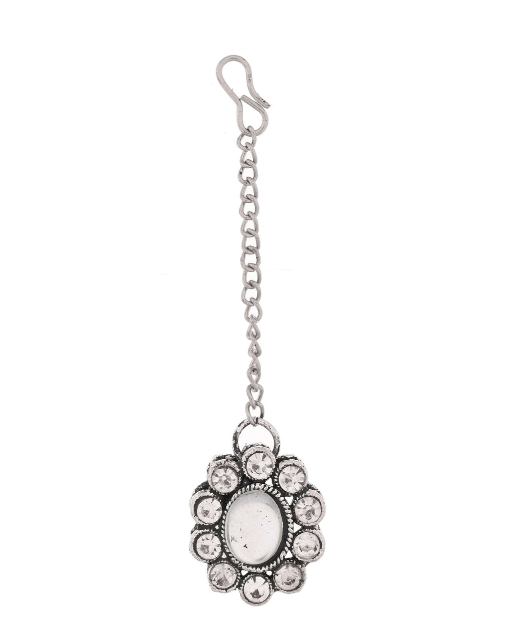 Jewels Nest Handcrafted Oxidized Mirror Choker Jewellery Set