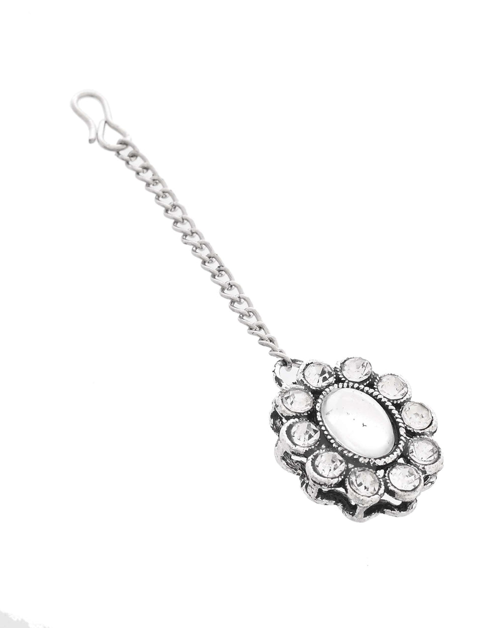 Jewels Nest Handcrafted Oxidized Mirror Choker Jewellery Set