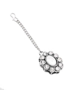 Jewels Nest Handcrafted Oxidized Mirror Choker Jewellery Set