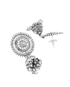 Jewels Nest Boho Inspired Adjustable Necklace with Dome Jhumkas