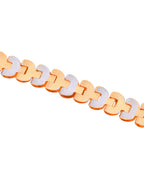 Jewels Nest Stylish Two-Tone Gold-Polished Bracelet - Distacart
