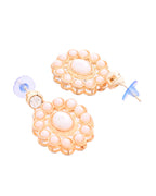Jewels Nest Multi-Strand Pearl Necklace with Kundan-Inspired Pendant & Earrings