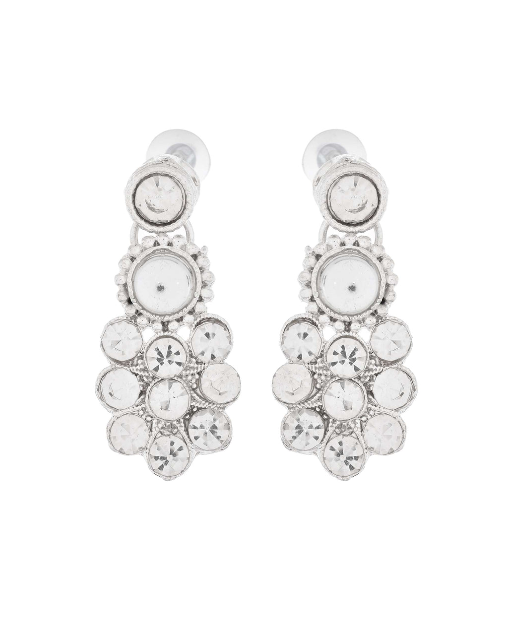 Jewels Nest Glamorous Silver-Tone Jewellery Set for Special Occasions