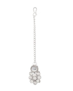 Jewels Nest Glamorous Silver-Tone Jewellery Set for Special Occasions