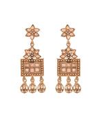 Jewels Nest Ethnic Multi-Strand Golden Bead Necklace Set for Women