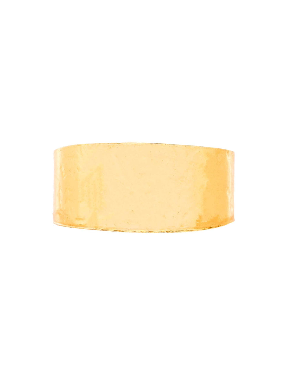 Jewels Nest Gold-Plated Matte Textured Open Band Ring – Anti-Tarnish Adjustable Finger Ring for Women