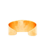 Jewels Nest Gold-Plated Matte Textured Open Band Ring – Anti-Tarnish Adjustable Finger Ring for Women