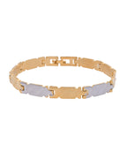 Jewels Nest Elegant Two-Tone Gold & Silver Bracelet - Distacart