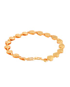 Jewels Nest Elegant Fancy Gold Bracelet with Heart-Shaped Links - Distacart