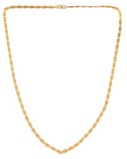 Jewels Nest Men Gold-Polished Stainless Steel Self Design Biscuit Chain