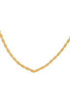 Jewels Nest Men Gold-Polished Stainless Steel Self Design Biscuit Chain