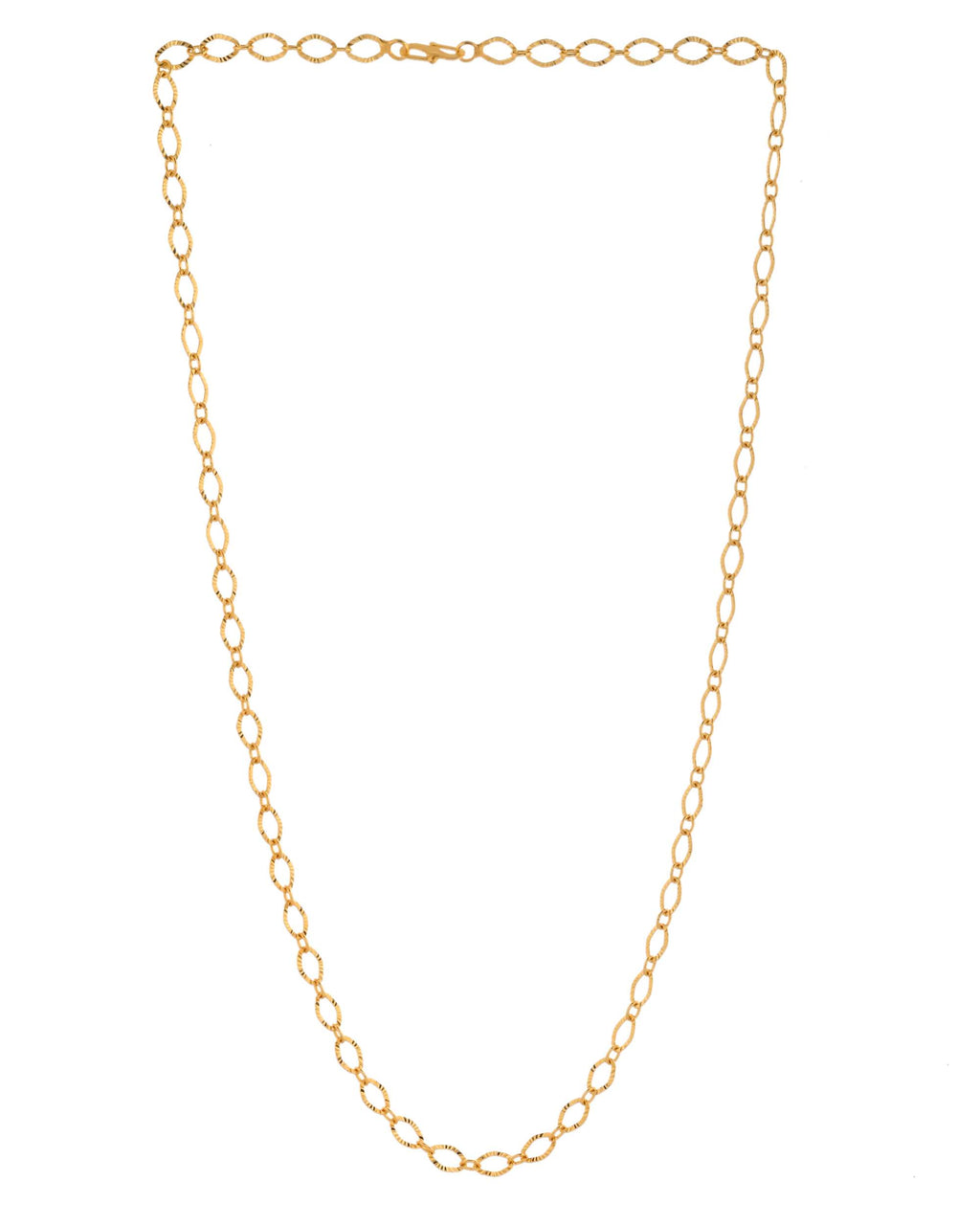 Jewels Nest Chunky Twisted Oval-Link Gold Chain - Distacart