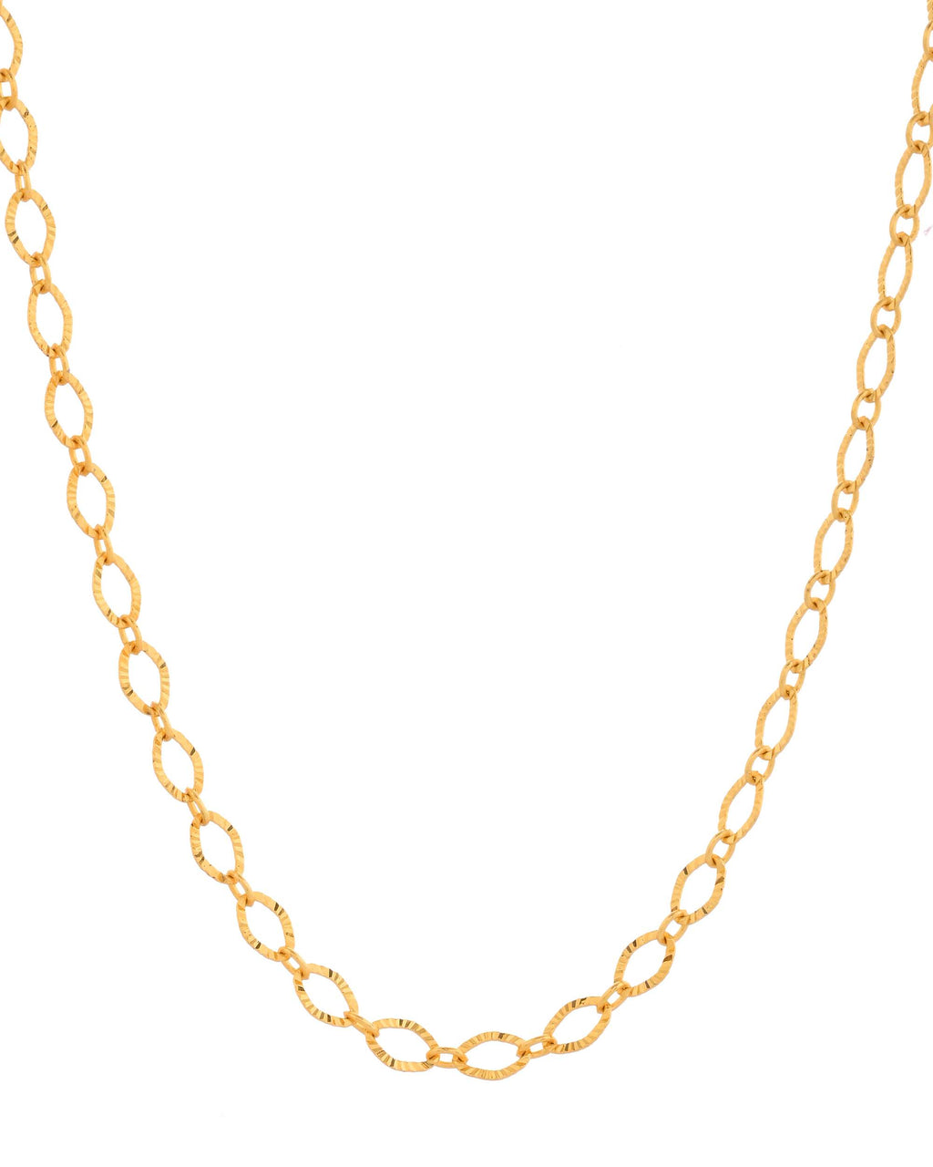 Jewels Nest Chunky Twisted Oval-Link Gold Chain - Distacart
