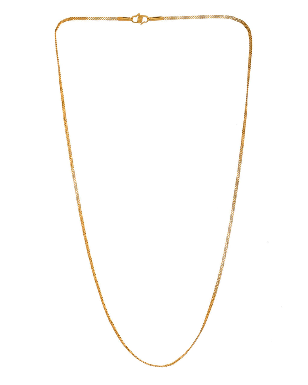 Jewels Nest Minimalist High-Gloss Gold Chain - Distacart