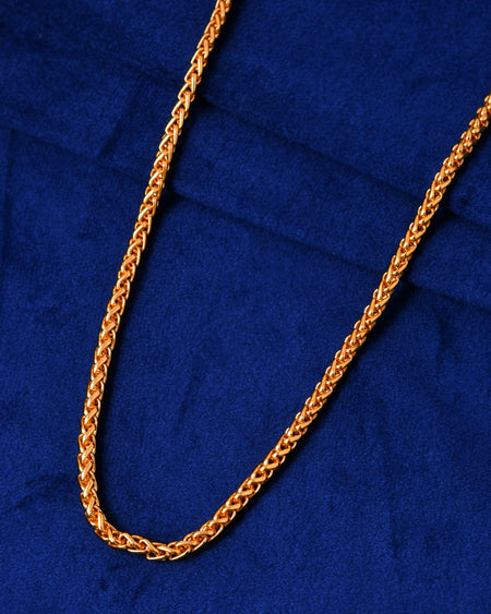 Jewels Nest Statement Rope Chain in Golden Finish