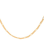 Jewels Nest Men’s Gold-Polished Stainless Steel Figaro Chain