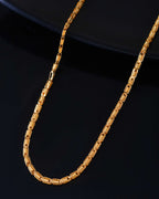 Jewels Nest Textured Barrel-Style Gold Chain Necklace – Luxurious Daily Wear - Distacart