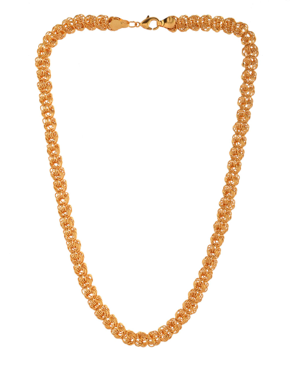 Jewels Nest Designer Spiral Knot Gold Chain – Heavy & Elegant - Distacart