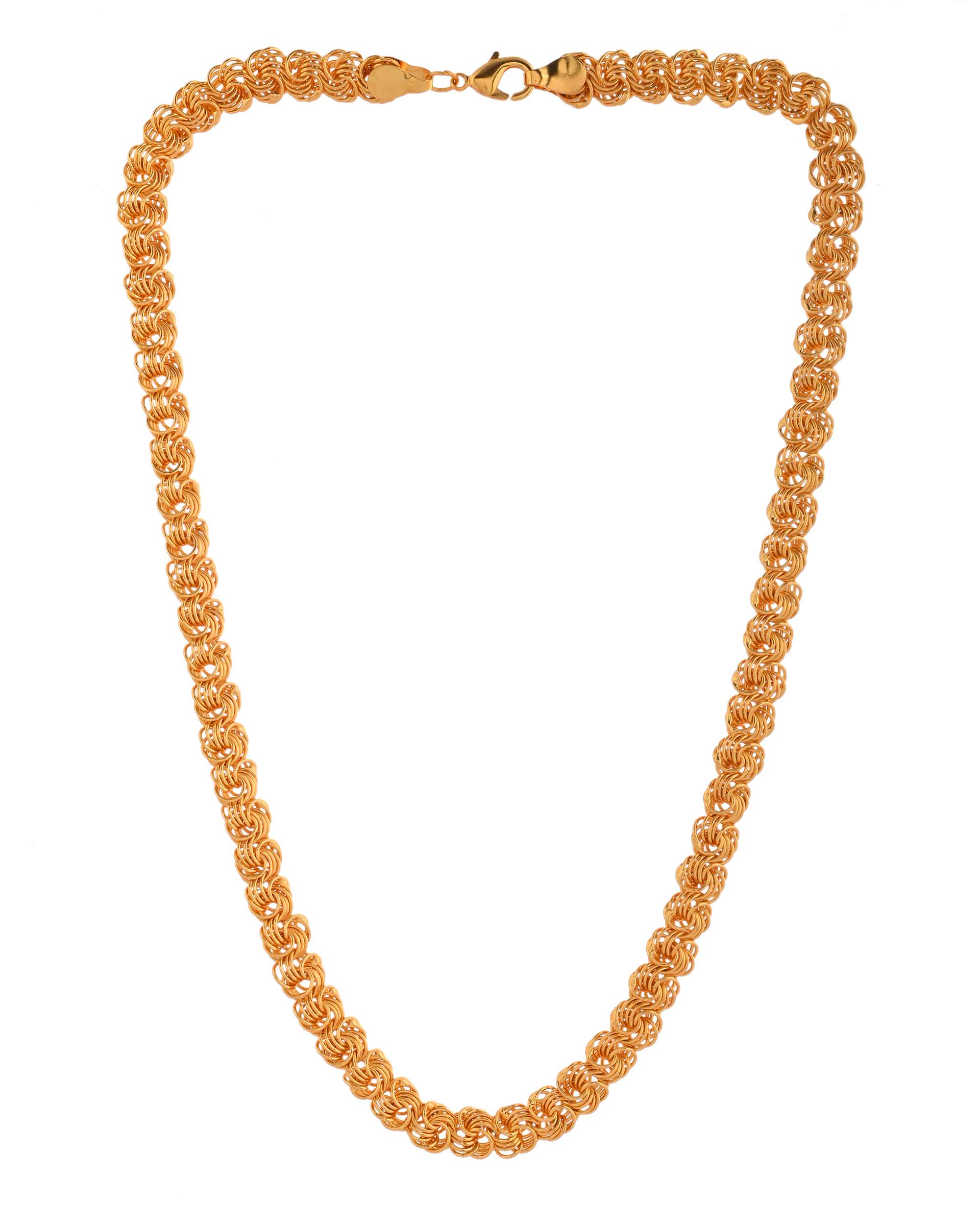 Jewels Nest Designer Spiral Knot Gold Chain – Heavy & Elegant - Distacart