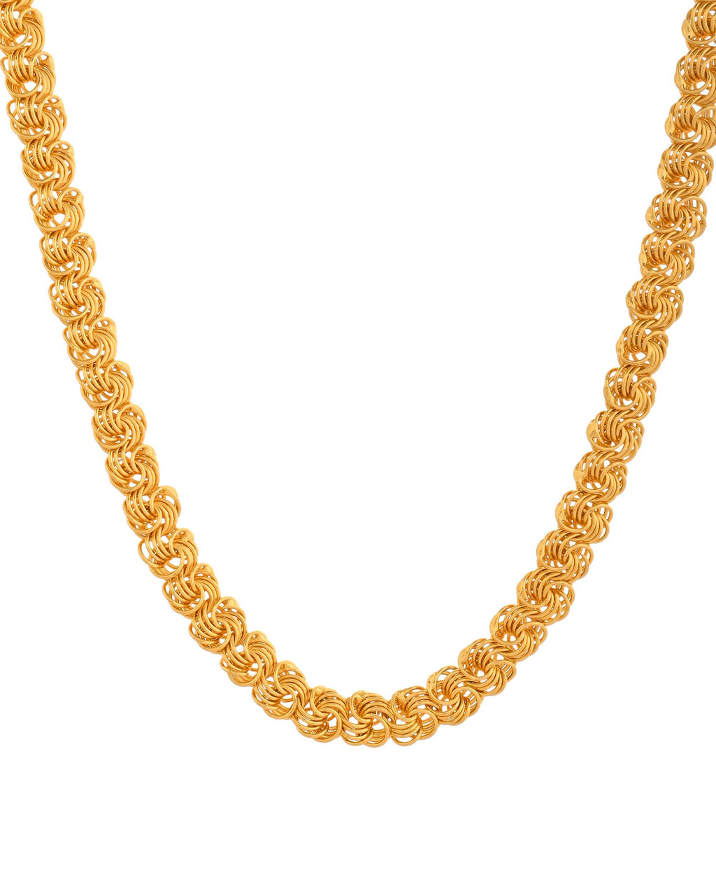 Jewels Nest Designer Spiral Knot Gold Chain – Heavy & Elegant - Distacart