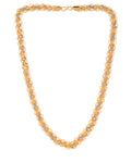 Jewels Nest Dual-Tone Twisted Gold Chain – Bold and Elegant - Distacart