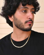 Jewels Nest Golden Geometric Link Chain for Men & Women – Classy Look - Distacart