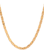 Jewels Nest Golden Geometric Link Chain for Men & Women – Classy Look - Distacart